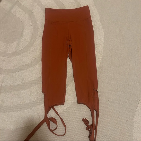 Free People Zen Turnout Leggings in Burnt Orange - Picture 3 of 6